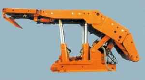 Shield type hydraulic support composition and characteristics