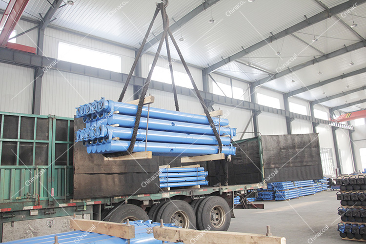 China Coal Group Sent Two Trucks Of Mine Single Hydraulic Prop To Shanxi