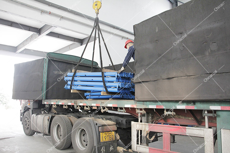 China Coal Group Sent Two Trucks Of Mine Single Hydraulic Prop To Shanxi