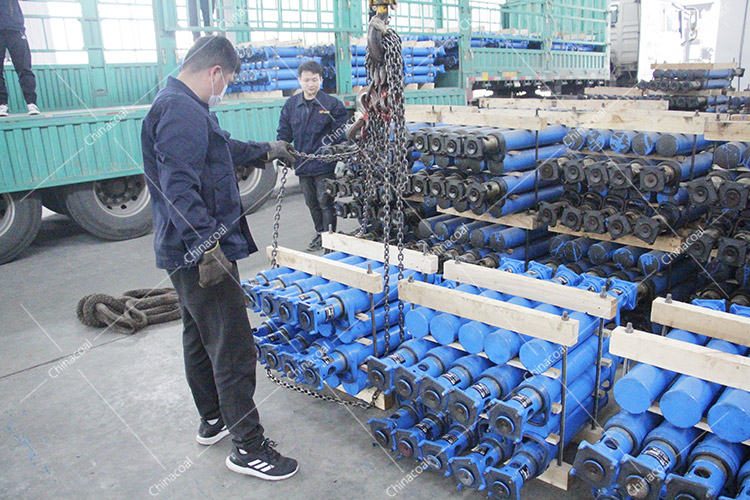 China Coal Group Sent 800 Suspension Single Hydraulic Props To Yunnan