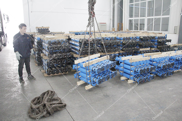 China Coal Group Sent 800 Suspension Single Hydraulic Props To Yunnan